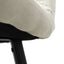 Banco alto Kingstrong Pizol con asiento y respaldo tapizados en tela y base de metal en acabado mate.