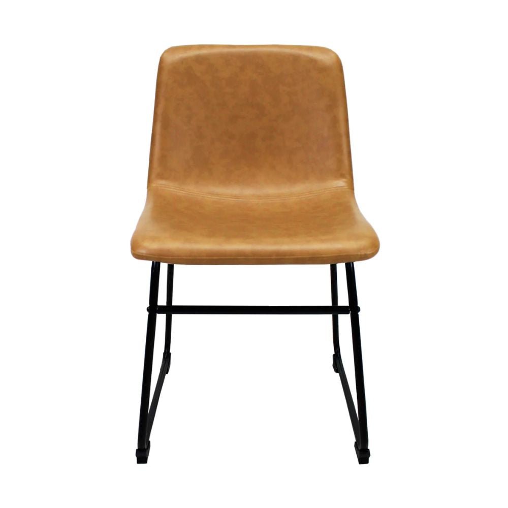 Silla Kingstrong Phoenix con asiento acojinado en tela tipo PU y base metálica mate