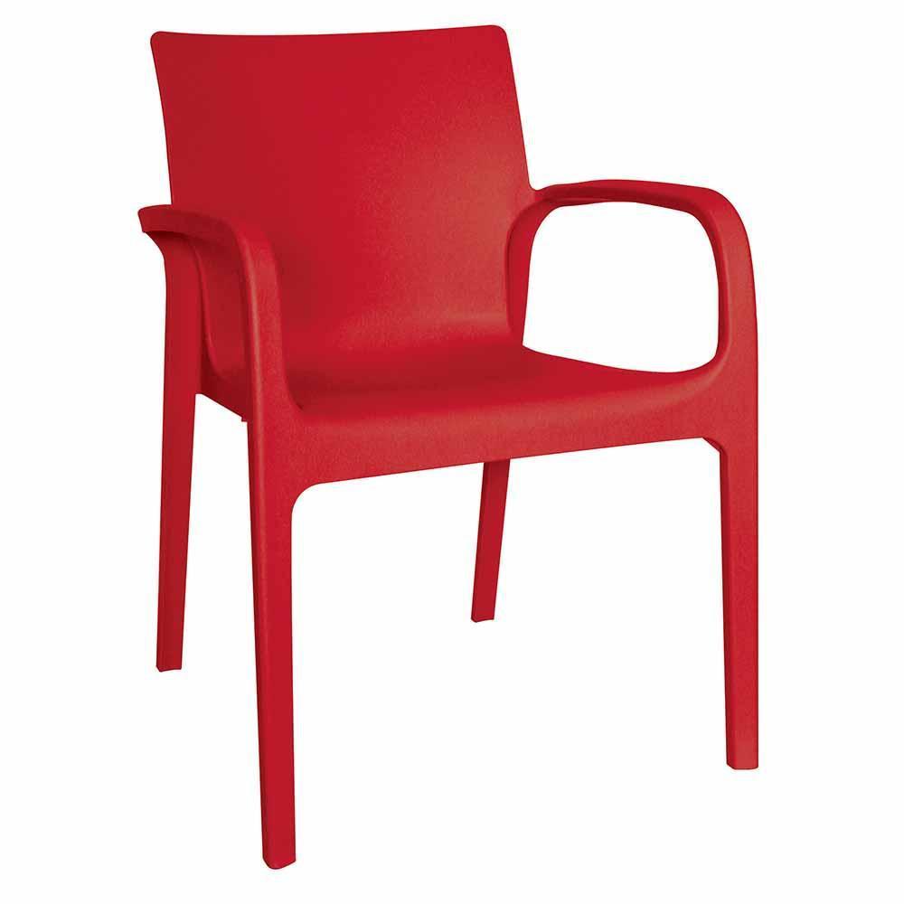 Silla comercial OFFIHO Alissa OHV-91 monobloque de polipropileno para terraza, asiento y respaldo de una sola pieza