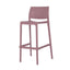 Banco alto Offiho Sensilla OHV-7211B de polipropileno en una sola pieza, apilable, con respaldo y patas integradas.