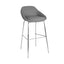 Banco comercial Offiho Fabrizia OHV-129 con estructura de acero, asiento, respaldo y brazos tapizados de color