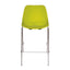 Banco alto Offiho Quick con asiento y respaldo en polipropileno y estructura de acero tubular cromado.