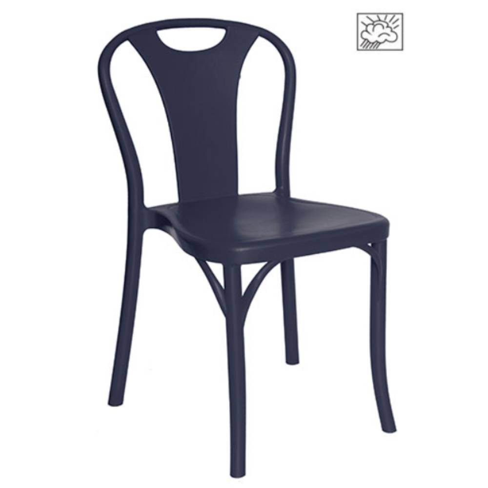 Silla comercial OFFIHO BistróT OHV-119 de polipropileno ergonómico en una sola pieza