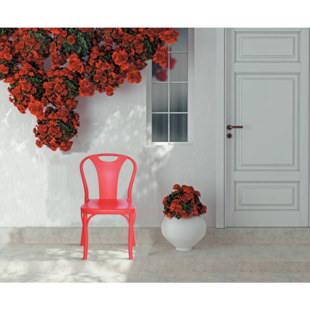 Silla comercial OFFIHO BistróT OHV-119 de polipropileno ergonómico en una sola pieza