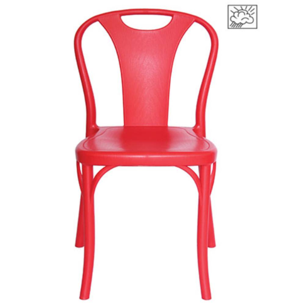 Silla comercial OFFIHO BistróT OHV-119 de polipropileno ergonómico en una sola pieza
