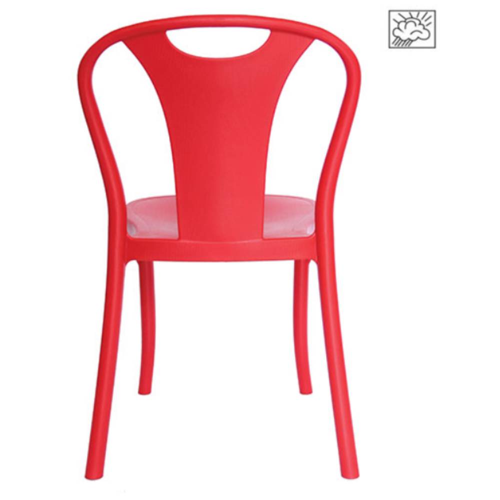 Silla comercial OFFIHO BistróT OHV-119 de polipropileno ergonómico en una sola pieza