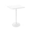 Mesa periquera cuadrada Offiho Oulu OHM-7167-BT con pedestal de acero y cubierta de polipropileno