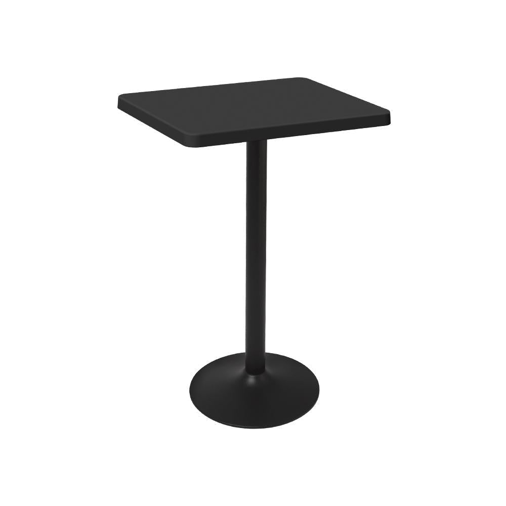 Mesa periquera cuadrada Offiho Oulu OHM-7167-BT con pedestal de acero y cubierta de polipropileno