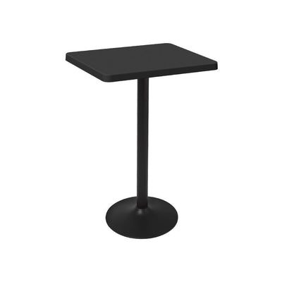 Mesa periquera cuadrada Offiho Oulu OHM-7167-BT con pedestal de acero y cubierta de polipropileno