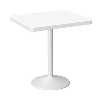 Mesa cuadrada para cafetería Offiho Oulu OHM-7167-DT con pedestal de acero y cubierta de polipropileno
