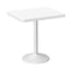 Mesa cuadrada para cafetería Offiho Oulu OHM-7167-DT con pedestal de acero y cubierta de polipropileno