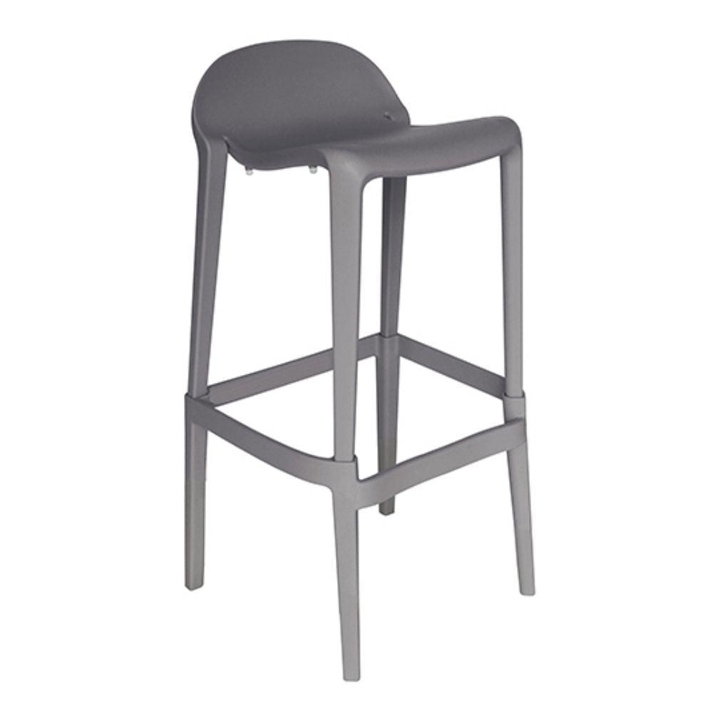 Banco alto Offiho Joyous con asiento y respaldo de polipropileno sin brazos