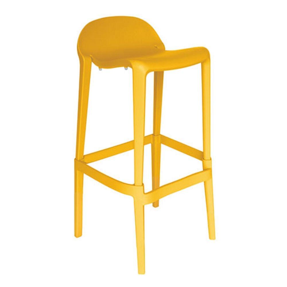 Banco alto Offiho Joyous con asiento y respaldo de polipropileno sin brazos