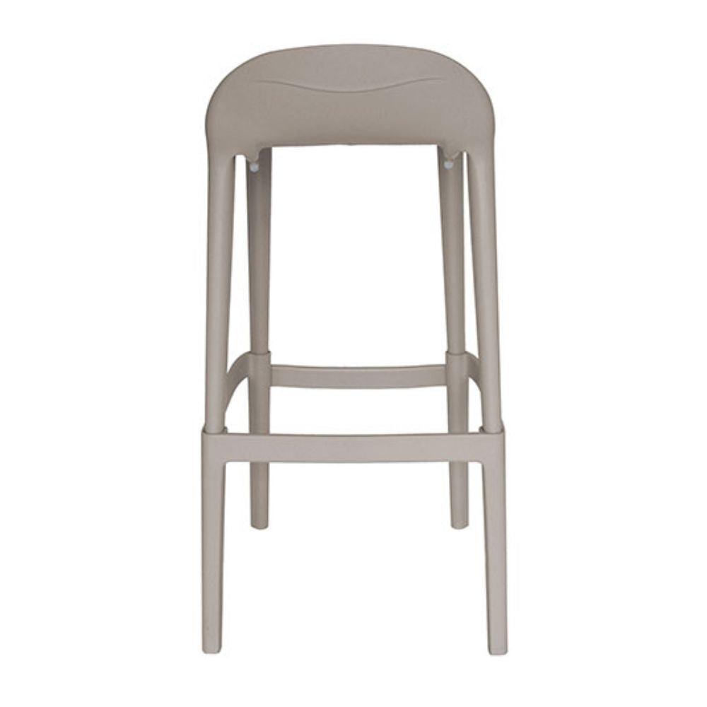 Banco alto Offiho Joyous con asiento y respaldo de polipropileno sin brazos