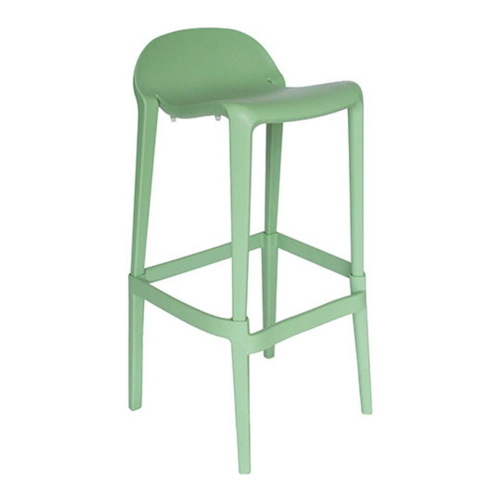 Banco alto Offiho Joyous con asiento y respaldo de polipropileno sin brazos
