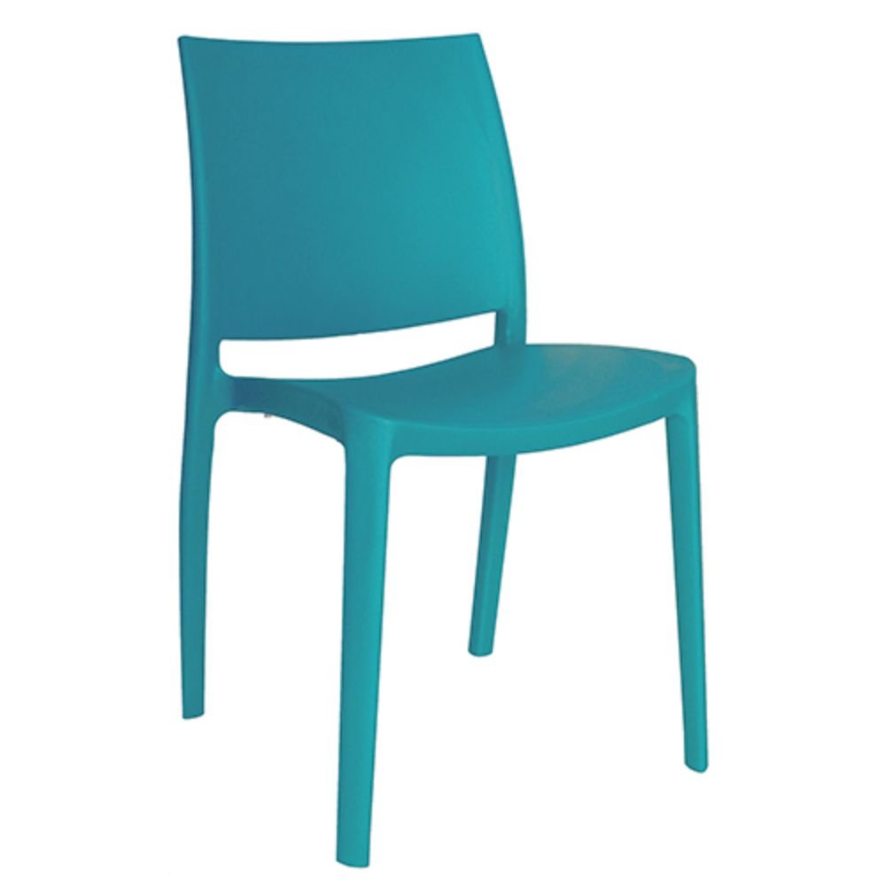 Silla comercial OFFIHO Sensilla OHV-97 monobloque de polipropileno con respaldo alto y patas integradas