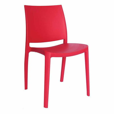 Silla comercial OFFIHO Sensilla OHV-97 monobloque de polipropileno con respaldo alto y patas integradas