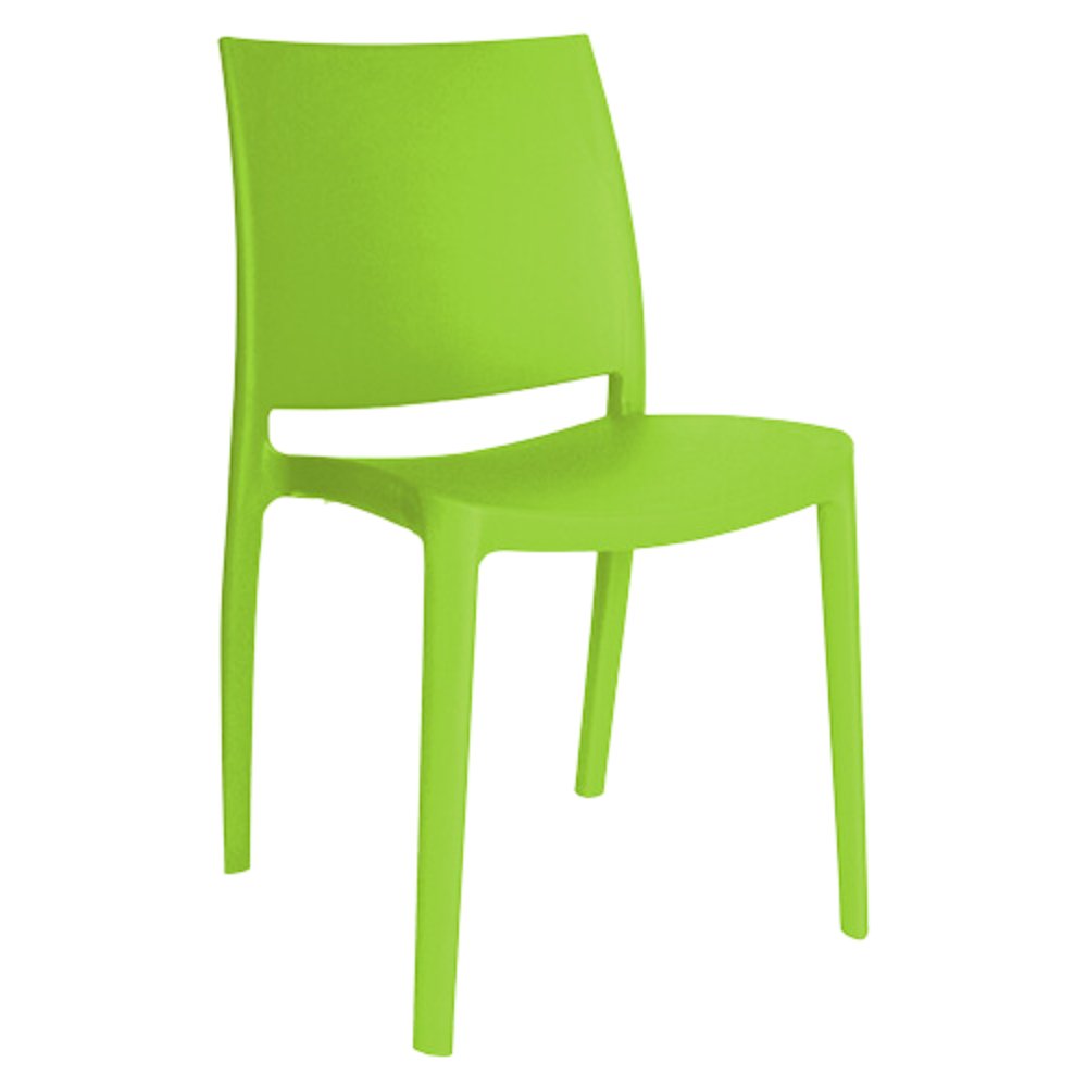 Silla comercial OFFIHO Sensilla OHV-97 monobloque de polipropileno con respaldo alto y patas integradas