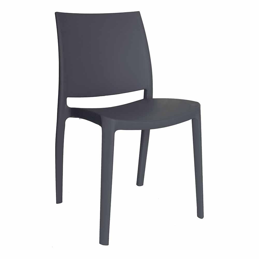 Silla comercial OFFIHO Sensilla OHV-97 monobloque de polipropileno con respaldo alto y patas integradas