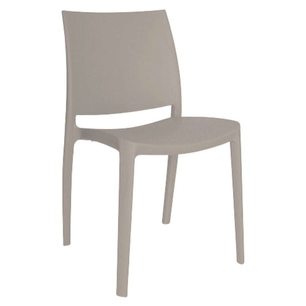 Silla comercial OFFIHO Sensilla OHV-97 monobloque de polipropileno con respaldo alto y patas integradas