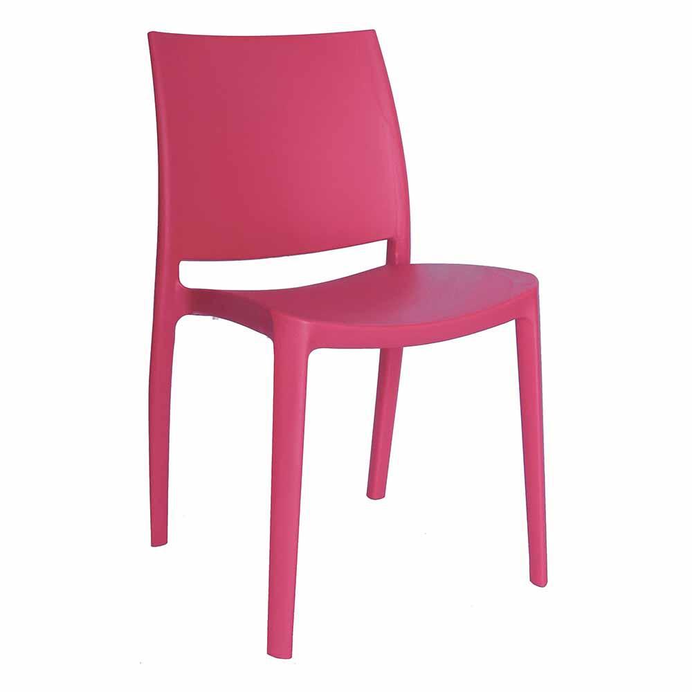 Silla comercial OFFIHO Sensilla OHV-97 monobloque de polipropileno con respaldo alto y patas integradas