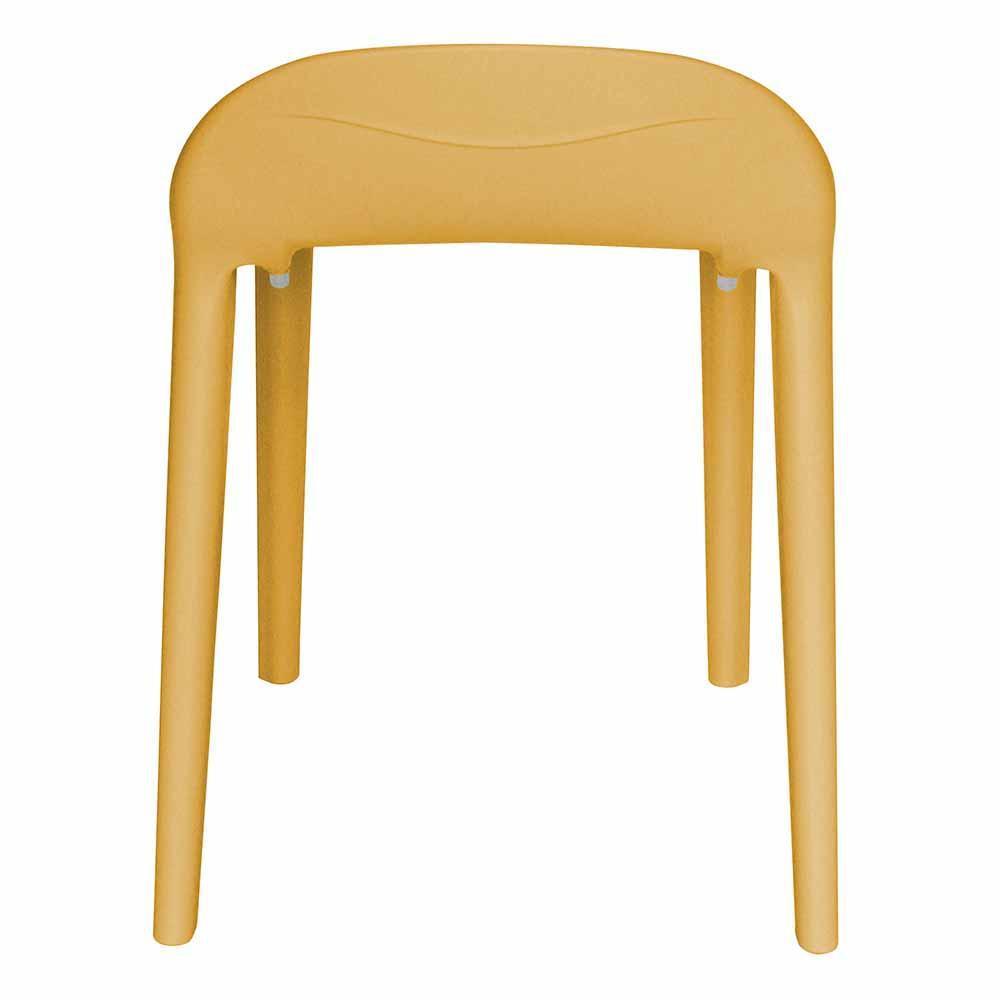 Silla comercial OFFIHO Joyous OHV-81 sin brazos con asiento y respaldo de polipropileno de dos piezas