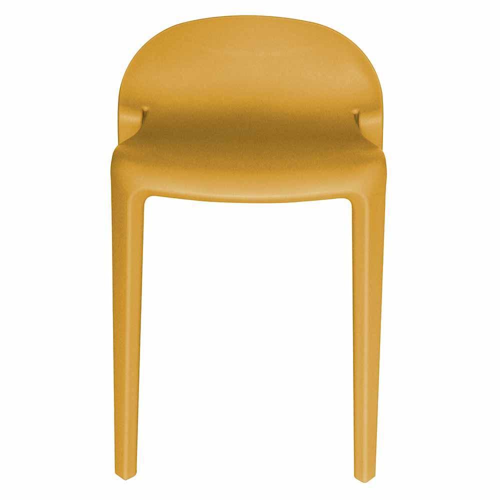 Silla comercial OFFIHO Joyous OHV-81 sin brazos con asiento y respaldo de polipropileno de dos piezas
