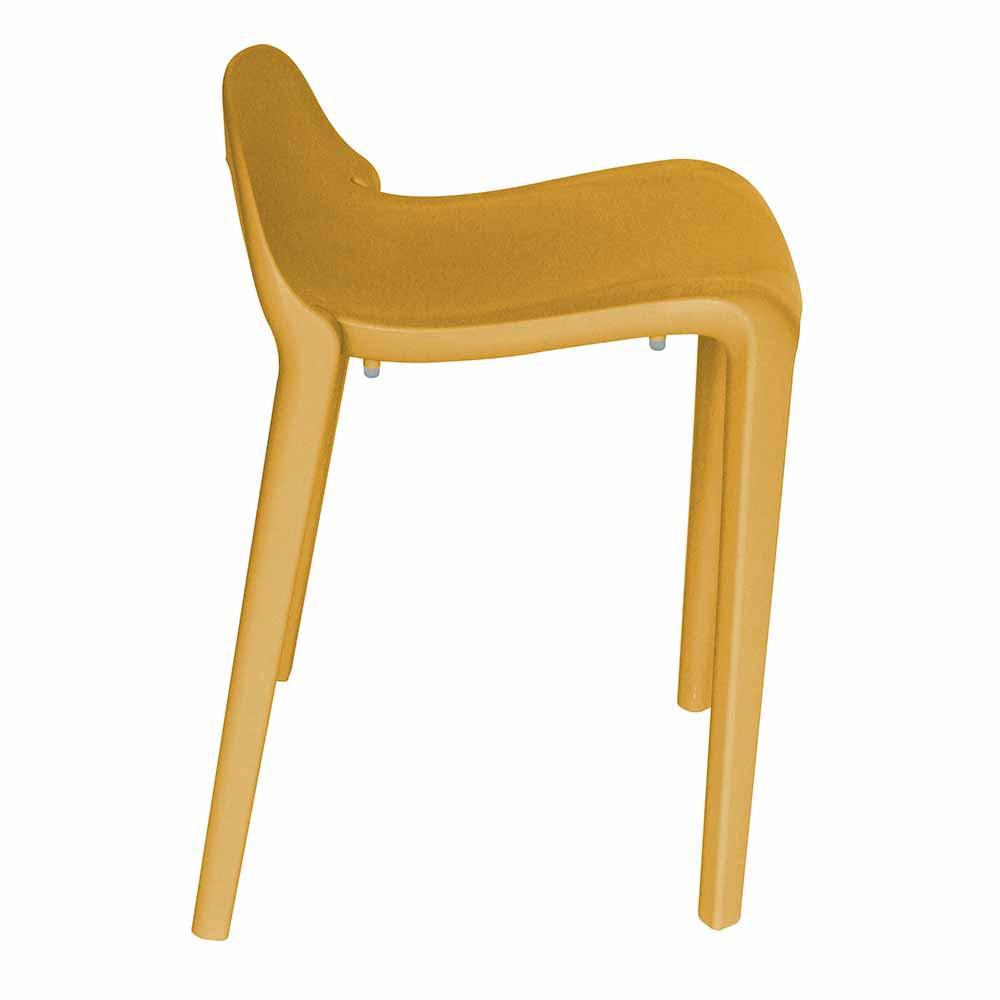Silla comercial OFFIHO Joyous OHV-81 sin brazos con asiento y respaldo de polipropileno de dos piezas