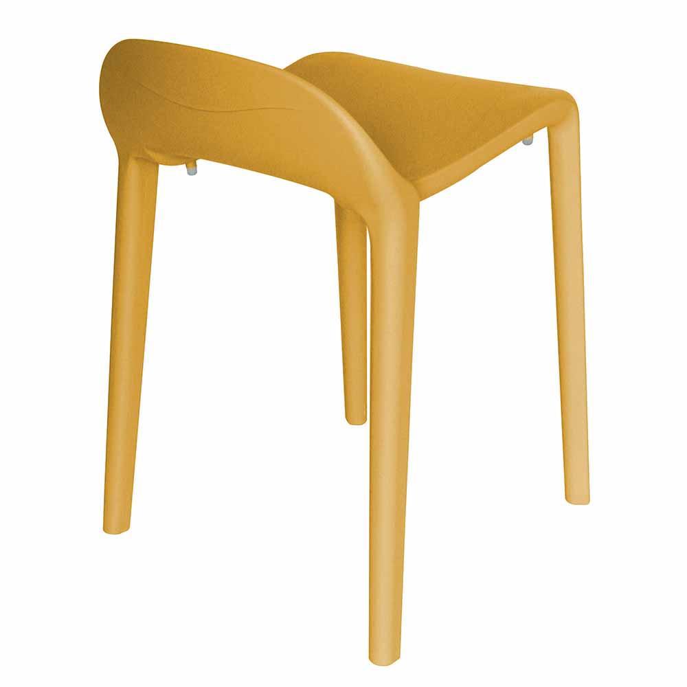 Silla comercial OFFIHO Joyous OHV-81 sin brazos con asiento y respaldo de polipropileno de dos piezas