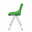 Silla comercial OFFIHO Shell OHV-37 sin brazos, asiento de polipropileno y estructura de acero cromado