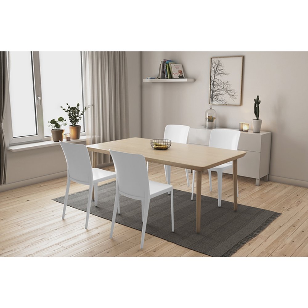 Silla para terraza OFFIHO Solei OHV-59 monobloque de polipropileno sin brazos con respaldo alto