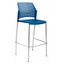 Banco comercial Requiez Rewind RE-570R sin brazos, con respaldo ventilado y cuatro patas tubulares de acero.