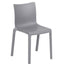 Silla comercial Bratti Rise monobloque de polipropileno con diseño ergonómico para exterior
