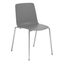 Silla comercial Colos Vesper 1 con casco de polipropileno y patas de acero tubular para cafetería