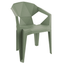 Silla comercial Resol Delta monobloc de polipropileno con cuatro patas, apilable para exterior