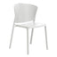 Silla comercial Albar AR-404 de polipropileno con base antiderrapante para restaurante