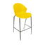 Silla comercial Albar PL-51 de polipropileno con estructura tubular de acero estibable