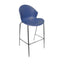 Silla comercial Albar PL-51 de polipropileno con estructura tubular de acero estibable