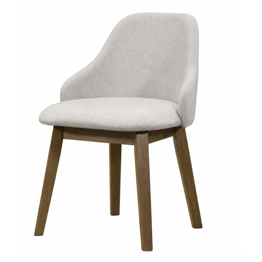 Silla de Interior para Áreas de Estar - NOGAL BEAT FINN - Varios Colores - Madera de Roble y Tela Poliéster - SILLA FINN Gris - CAMCO - NOGAL BEAT - Silla Comercial Interior