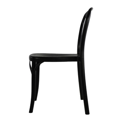 Silla comercial Kingstrong JM Bistro de polipropileno en pieza única estilo vintage