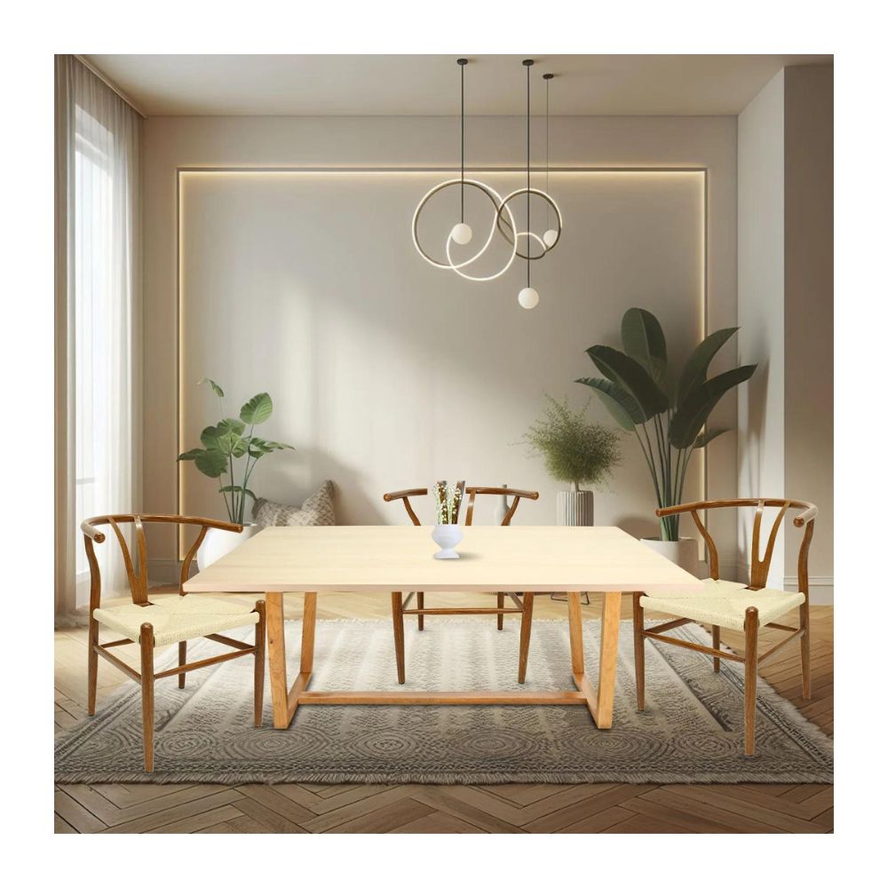 Silla comercial Kingstrong Micerino de metal con asiento en tejido de cuerda trenzada impermeable
