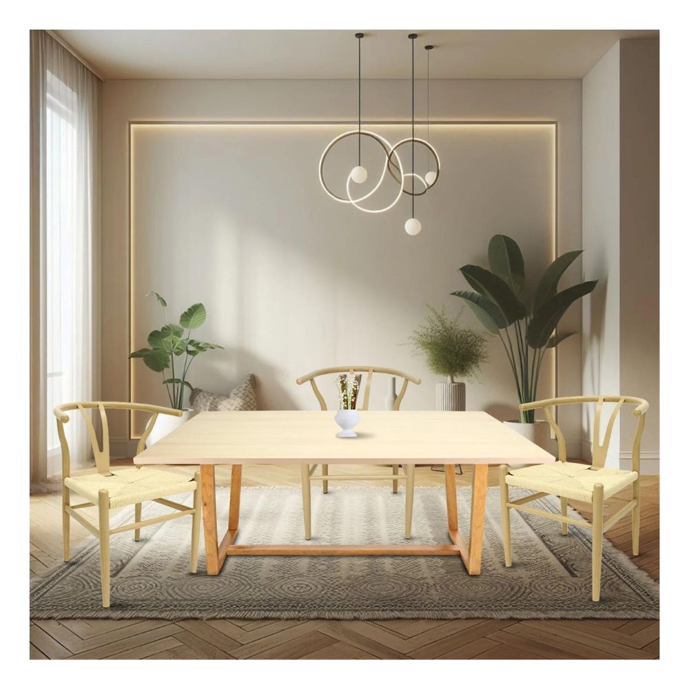Silla comercial Kingstrong Micerino de metal con asiento en tejido de cuerda trenzada impermeable