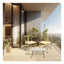 Silla comercial Kingstrong Micerino de metal con asiento en tejido de cuerda trenzada impermeable