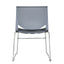 Silla comercial ALBAR A-630 con estructura de cold roll y respaldo y asiento de polipropileno