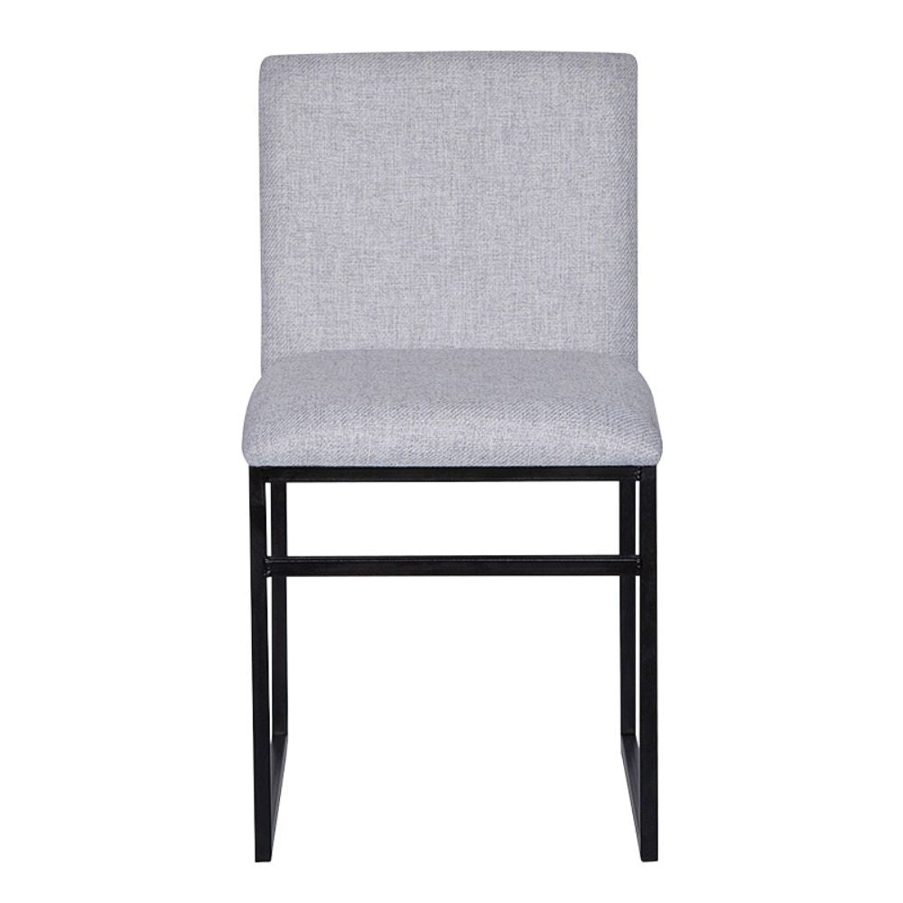 Silla comercial Albar AR-160 tapizada con estructura metálica de tubo cuadrado
