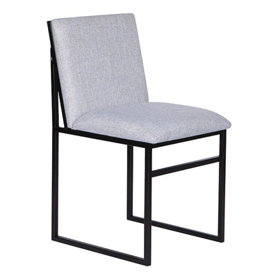 Silla comercial Albar AR-160 tapizada con estructura metálica de tubo cuadrado