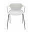 Silla comercial Gersa E-33001 con asiento de polipropileno y estructura metálica cromada
