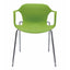 Silla comercial Gersa E-33001 con asiento de polipropileno y estructura metálica cromada
