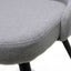 Silla comercial bistró Nogal Beat Trom tapizada en tela con base de metal