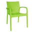 Silla comercial OFFIHO Alissa OHV-91 monobloque de polipropileno para terraza, asiento y respaldo de una sola pieza